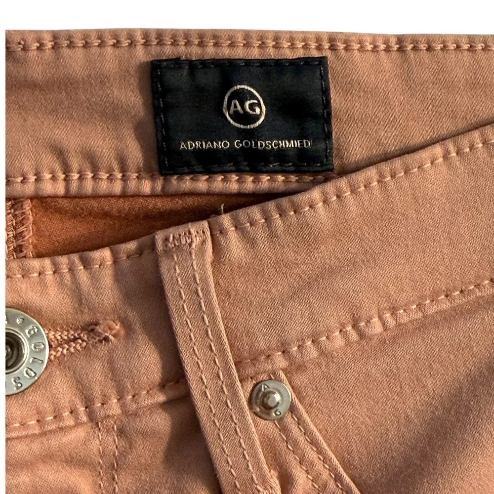 AG Adriano Goldschmied The Legging Ankle Super Skinny Pink‎ Jeans Size 4 27
